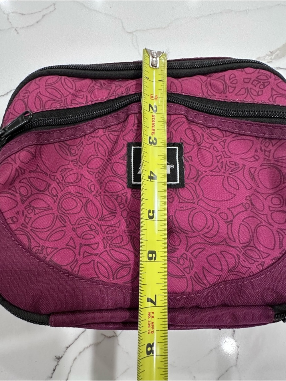 REI Co-op Insulated Lunch Box / Cooler Bag - Purple Floral Pattern - Picture 10 of 11